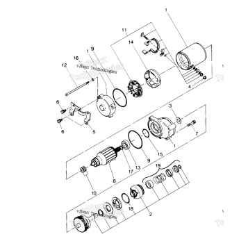 STARTING MOTOR ASSEMBLY