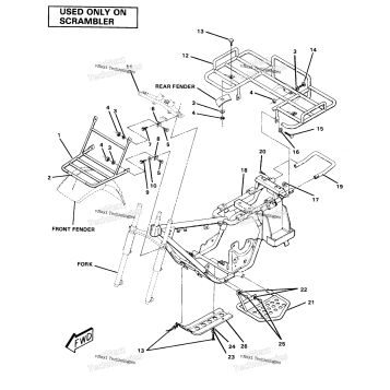 FRAME ASSEMBLY WITH RACKSSCRAMBLER