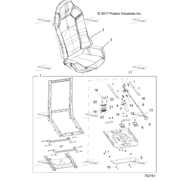 BODY, SEAT ASM. AND 2ND SLIDER G21GAB99CM