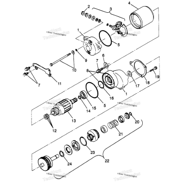 STARTING MOTOR SCRAMBLER 400L