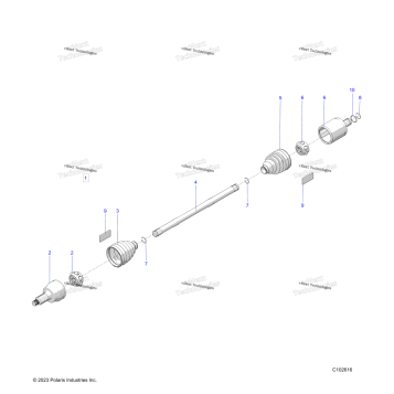 DRIVE TRAIN, REAR DRIVE SHAFT