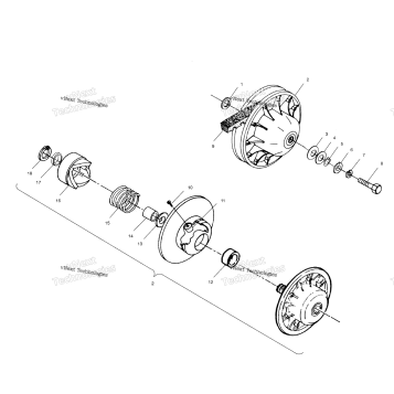 DRIVEN CLUTCH A02CD50AA/AB/FB