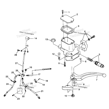 CONTROLS MASTER CYLINDER/BRAKE LINE