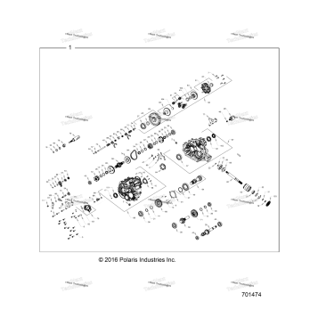 DRIVE TRAIN, MAIN GEARCASE INTERNALS R18RHE99BK/KBS