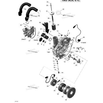PTO COVER AND MAGNETO 1_SEA-DOO