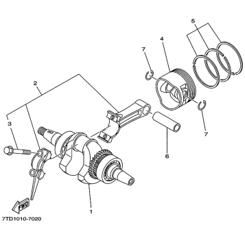CRANKSHAFT PISTON