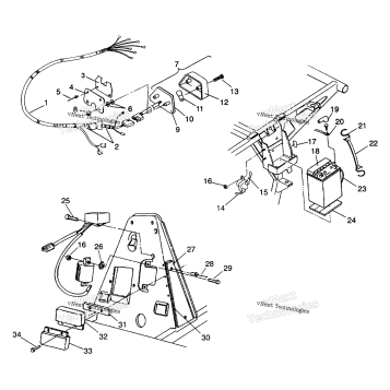 ELECTRICAL/TAILLIGHT ASSEMBLY 6X6 250