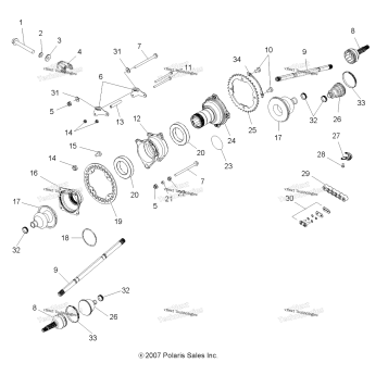 DRIVE TRAIN, REAR DRIVE SHAFT ASM