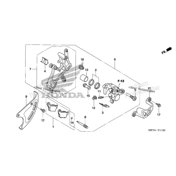 REAR BRAKE CALIPER