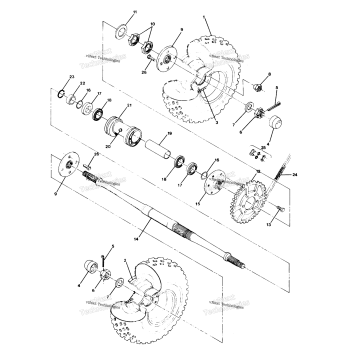 REAR WHEEL DRIVE ASSEMBLY 250 4X4 UPDATE
