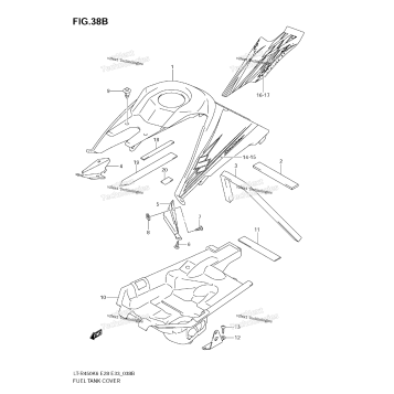 FUEL TANK COVER (MODEL K9)