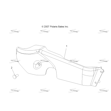 DRIVE TRAIN, PROP SHAFT GUARD