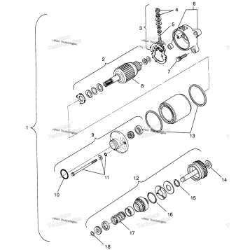 STARTING MOTOR MAGNUM 2X4