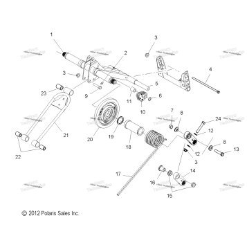 SUSPENSION, TORQUE ARM, REAR