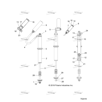 SUSPENSION, REAR SHOCK INTERNALS