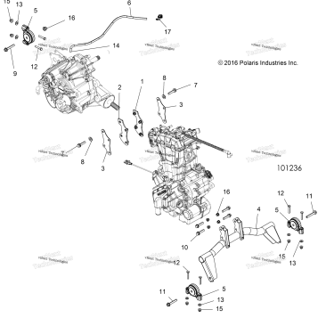 ENGINE, TRANSMISSION MOUNTING & LONG BLOCK