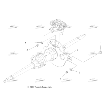 BRAKES, REAR CALIPER MOUNTING