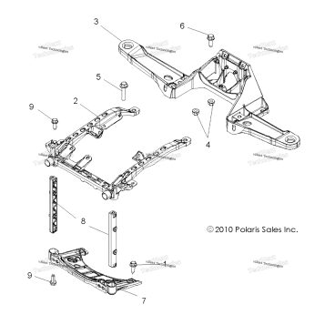 BODY, FRONT RACK SUPPORT