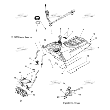 FUEL SYSTEM, FUEL TANK ASM. & PUMP