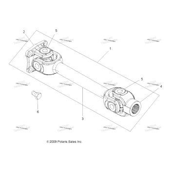 DRIVE TRAIN, PROP SHAFT, REAR