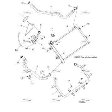 ENGINE, COOLING SYSTEM, RADIATOR