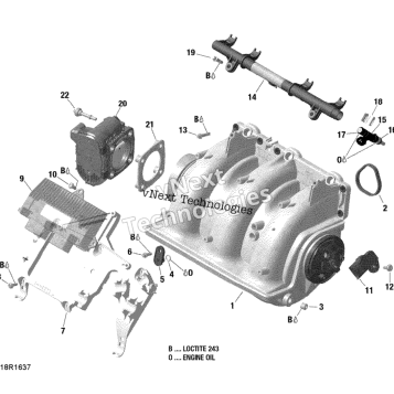 AIR INTAKE MANIFOLD AND THROTTLE BODY - 300