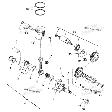 CRANKSHAFT & PISTON 350 2X4UPDATE
