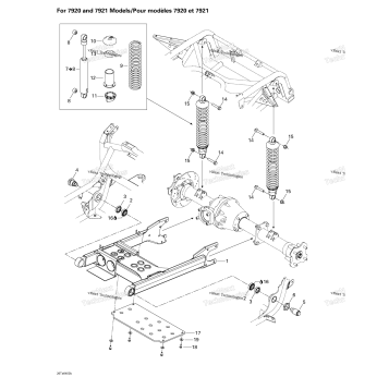 REAR SUSPENSION (FOR 7920 AND 7921 MODELS)