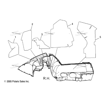 FENDER FOAM & FOIL, RH