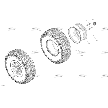 DRIVE - FRONT WHEELS - 64IN