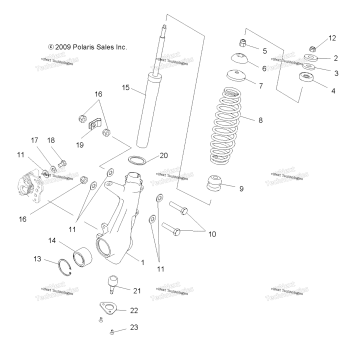 SUSPENSION, FRONT STRUT