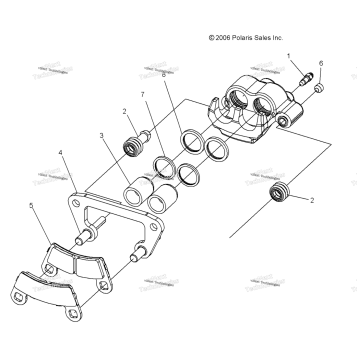 BRAKE CALIPER, FRONT