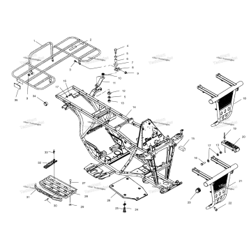 BUMPER & RACK MOUNTING A01AA32AA