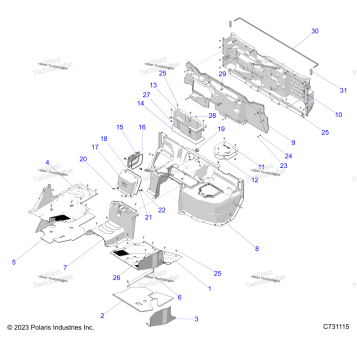 BODY, FLOOR AND CLOSEOFF, REAR