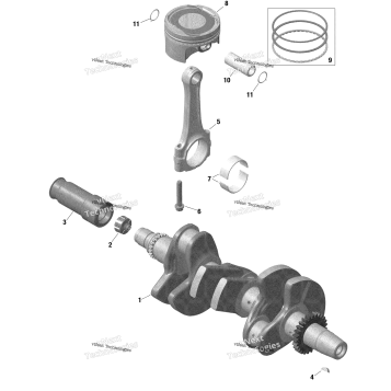 ROTAX - CRANKSHAFT AND PISTONS