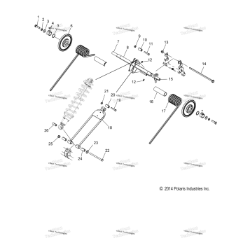 SUSPENSION, TORQUE ARM, REAR