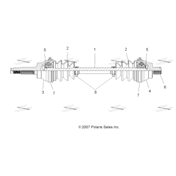 DRIVE TRAIN, FRONT DRIVE SHAFT