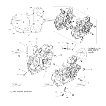 ENGINE, CRANKCASE