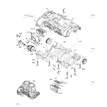 CRANKCASE, ROTARY VALVE