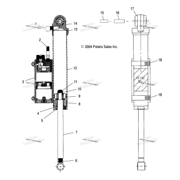 SHOCK AND RESERVOIR (EDGE) S05NP7CS/7CSA/7CSB/8CS/8CSA/8CSB (4993799379C11)