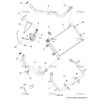 ENGINE, COOLING SYSTEM, RADIATOR
