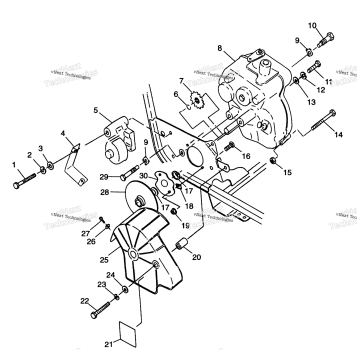GEARCASE/BRAKE MOUNTING TRAIL BLAZER