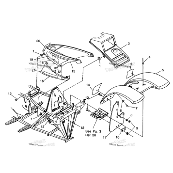 FRONT CAB ASSEMBLY 4X4 250