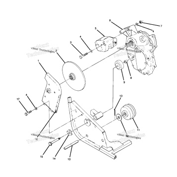 RIGHT HAND GEARCASE & BRAKE MOUNTING