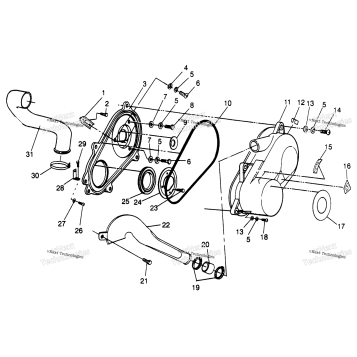CLUTCH COVER SPORTSMAN 500