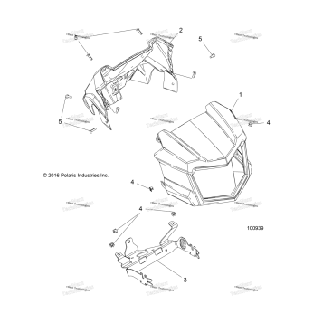 BODY, HEADLIGHT POD