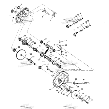 GEARCASE ASSEMBLY SPORTSMAN 4X4