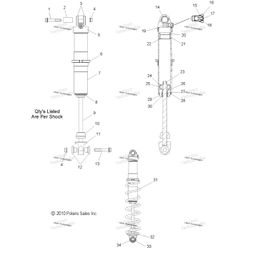 SUSPENSION, SHOCK, IFS (49SNOWSHOCKIFS)