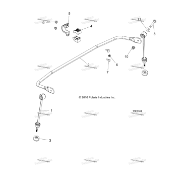 SUSPENSION, STABILIZER BAR, REAR