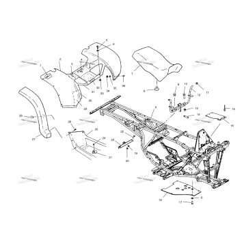 REAR CAB & SEAT A00CL50AA